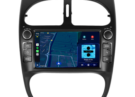 Peugeot 206 CarPlay autoradio | 2000 t/m 2008 | Denago DNG-6447 | 9 inch | Android 13 | Draadloos CarPlay & Android Auto