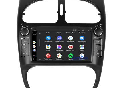Peugeot 206 CarPlay autoradio | 2000 t/m 2008 | Denago DNG-6447 | 9 inch | Android 13 | Draadloos CarPlay & Android Auto
