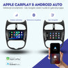 Peugeot 206 CarPlay autoradio | 2000 t/m 2008 | Denago DNG-6447 | 9 inch | Android 13 | Draadloos CarPlay & Android Auto