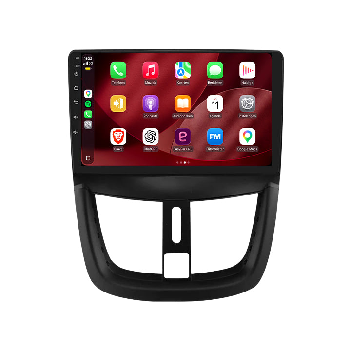 Peugeot 207 | Android 15 | 9 inch Autoradio | 2006 t/m 2015 | CarPlay & Android Auto