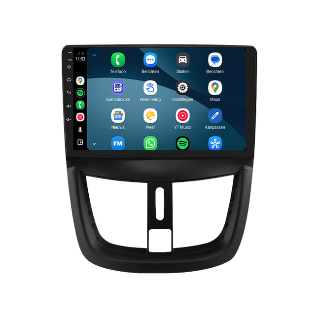 Peugeot 207 | Android 15 | 9 inch Autoradio | 2006 t/m 2015 | CarPlay & Android Auto