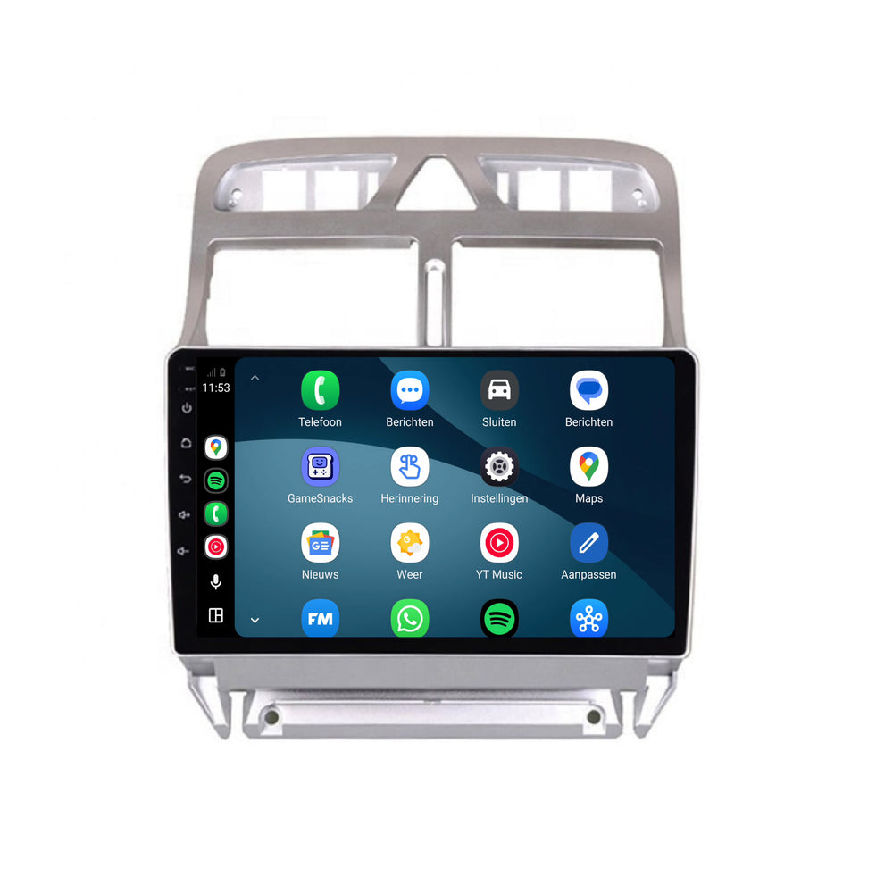 Peugeot 307 CarPlay & Android Auto radio | 2001 t/m 2013 | 9 inch | Android 15 | CTX-7162