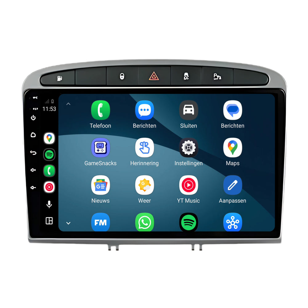 Peugeot 308 & 408 | Android 15 | 9 inch Autoradio | 2007 t/m 2020 | CarPlay & Android Auto