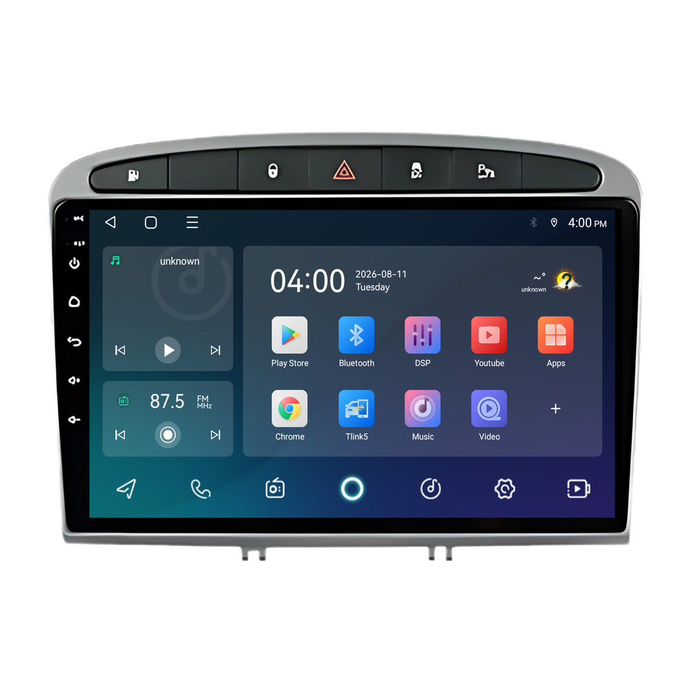 Peugeot 308 & 408 | Android 15 | 9 inch Autoradio | 2007 t/m 2020 | CarPlay & Android Auto