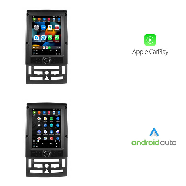 Peugeot 407 Tesla Style | Android 13 | Autoradio | 2004 t/m 2011 | CarPlay & Android Auto