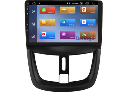 Peugeot 206+ CarPlay autoradio | 2009 t/m 2013 | Denago DNG-A398 | 9 inch | Android 13 | Draadloos CarPlay & Android Auto