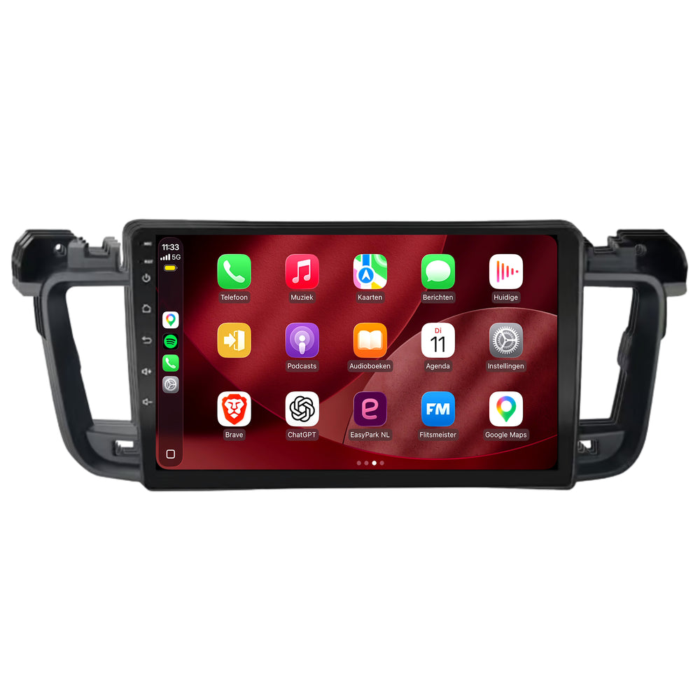 Peugeot 508-radio med CarPlay og Android Auto | 2011–2018 | 9 tommer | Android 15 | CTX-7322