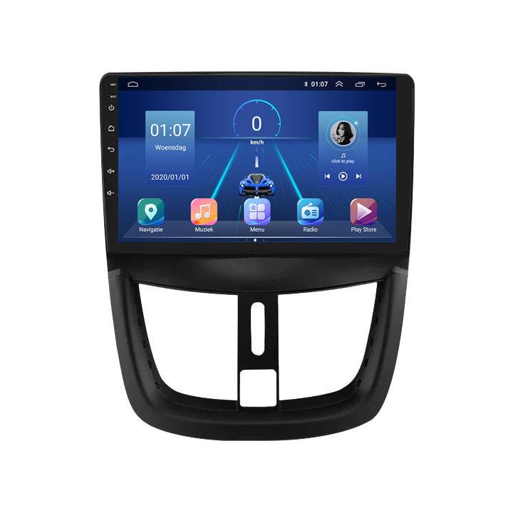 Peugeot 207 | 206+ | 207 cc | Androide 13 | Radio de coche | 2006 a 2015 | CarPlay y Android Auto