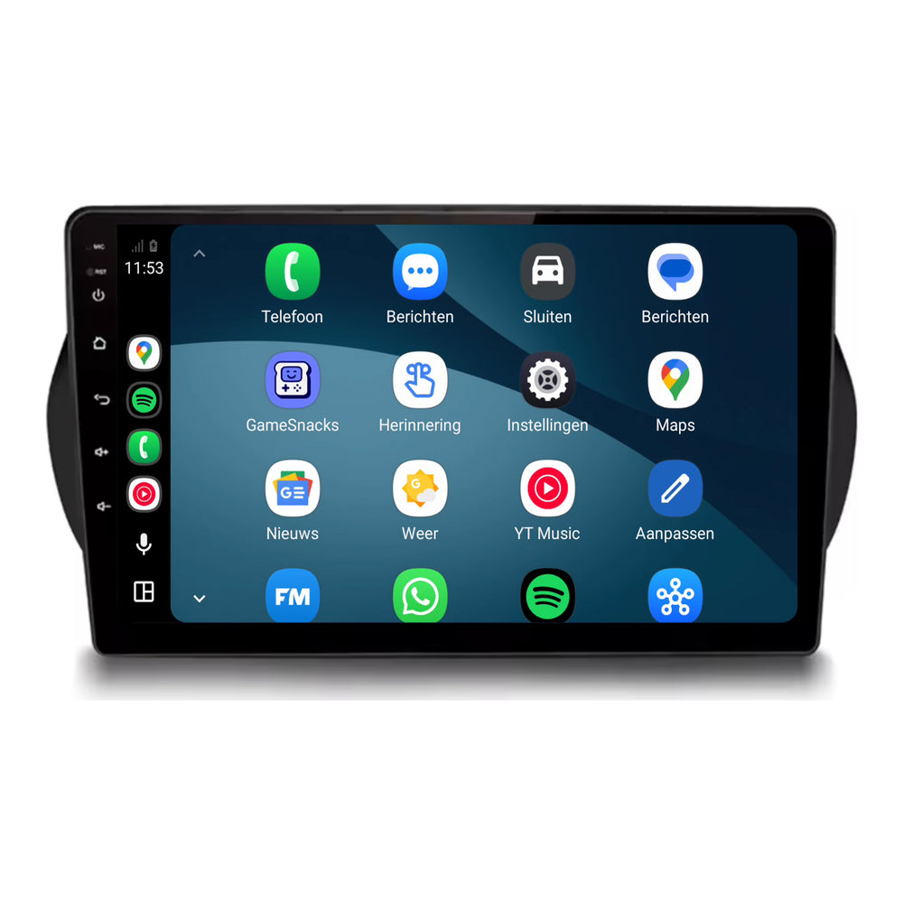 Peugeot Bipper | Android 15 | 9 inch Autoradio | 2008 t/m 2019 | CarPlay & Android Auto