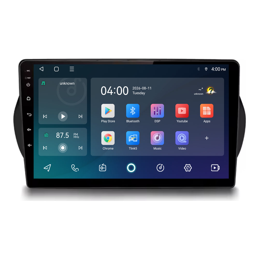 Peugeot Bipper | Android 15 | 9 inch Autoradio | 2008 t/m 2019 | CarPlay & Android Auto