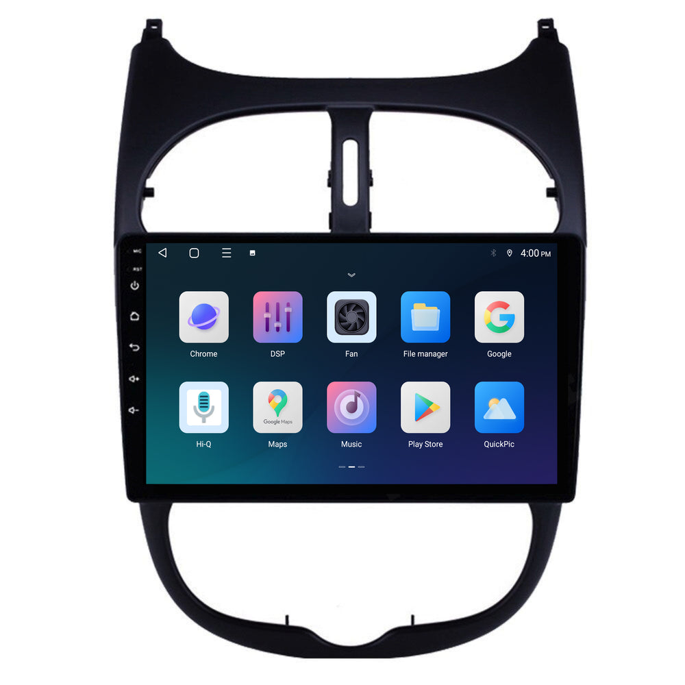 Peugeot 206 | Android 15 | 9 inch Autoradio | 1998 t/m 2009 | CarPlay & Android Auto