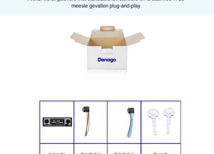 1-Din Autoradio | Bluetooth & USB | Klassiek