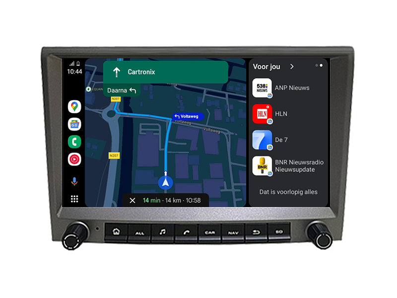 Porsche 911 Cayman Boxster | Android 15 Autoradio | 2005 t/m 2012 | CarPlay & Android Auto | Grijs