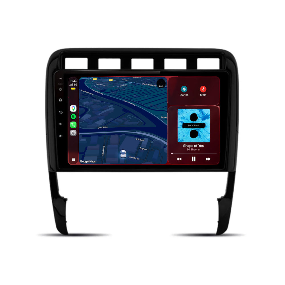 Porsche Cayenne | Android 15 | 9 inch Autoradio | 2002 t/m 2010 | CarPlay & Android Auto