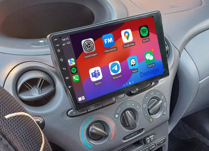 Toyota Yaris CarPlay autoradio | 1999 t/m 2005 | Denago DNG-A350 | 9 inch | Android 13 | Draadloos CarPlay & Android Auto