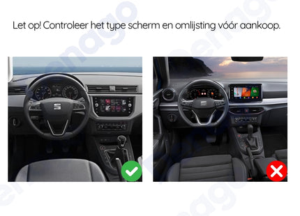 Seat Ibiza CarPlay autoradio | 2018 t/m 2026 | Denago DNG-A404 | 9 inch | Android 13 | Draadloos CarPlay & Android Auto