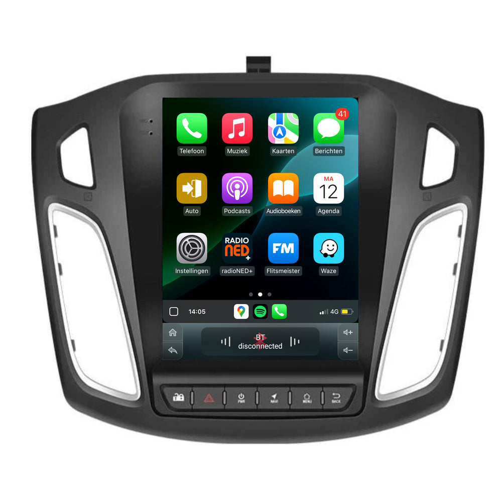 Cartronix Ford Focus | 2011 t/m 2017 | Autoradio Navigatie | Apple CarPlay & Android Auto | Android 13 | 10 inch | Groot HD Scherm