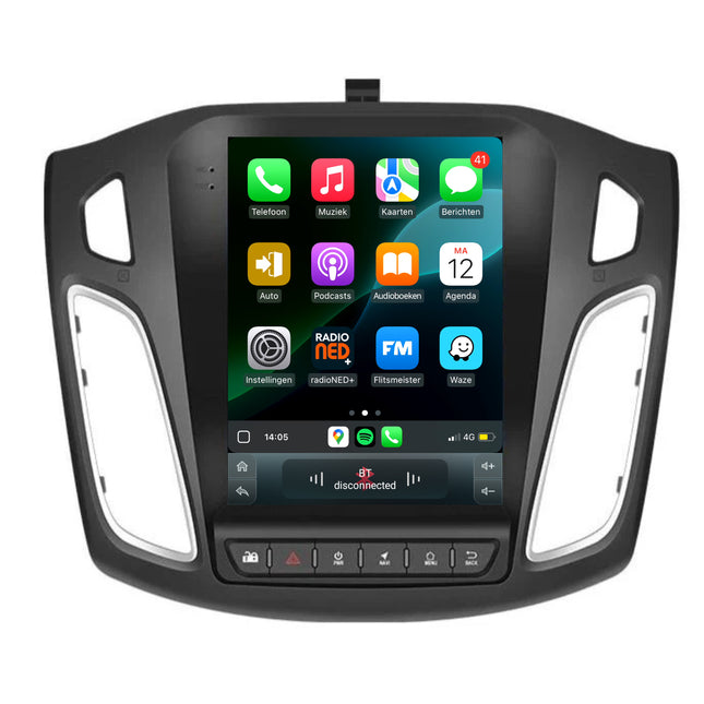 Cartronix Ford Focus | 2011 t/m 2017 | Autoradio Navigatie | Apple CarPlay & Android Auto | Android 13 | 10 inch | Groot HD Scherm