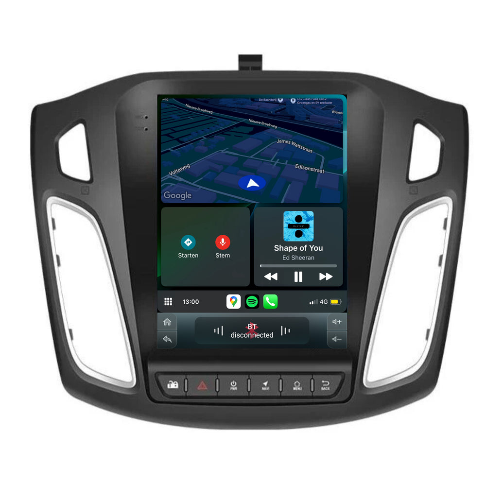 Cartronix Ford Focus | 2011 t/m 2017 | Autoradio Navigatie | Apple CarPlay & Android Auto | Android 13 | 10 inch | Groot HD Scherm