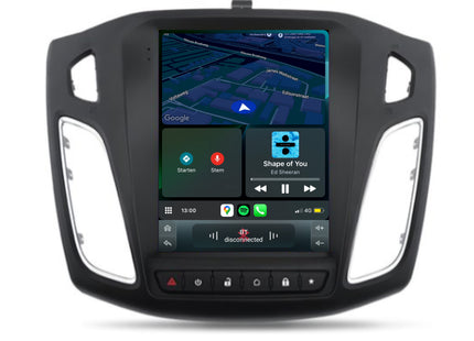 Cartronix Ford Focus | 2011 t/m 2017 | Autoradio Navigatie | Apple CarPlay & Android Auto | Android 13 | 10 inch HD Scherm | met 2 Knoppen