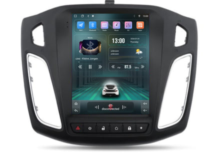 Cartronix Ford Focus | 2011 t/m 2017 | Autoradio Navigatie | Apple CarPlay & Android Auto | Android 13 | 10 inch HD Scherm | met 2 Knoppen