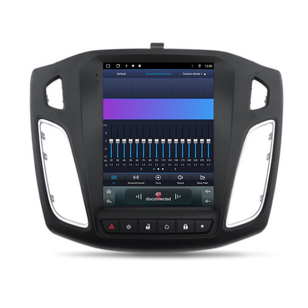Cartronix Ford Focus | 2011 t/m 2017 | Autoradio Navigatie | Apple CarPlay & Android Auto | Android 13 | 10 inch HD Scherm | met 2 Knoppen