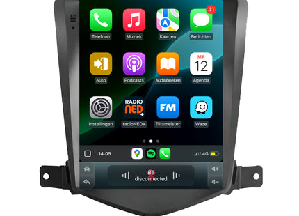 Cartronix Chevrolet Cruze | 2009 t/m 2015 | Autoradio Navigatie | Apple CarPlay & Android Auto | Android 13 | Groot HD Scherm