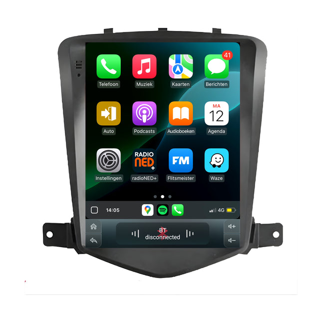 Cartronix Chevrolet Cruze | 2009 t/m 2015 | Autoradio Navigatie | Apple CarPlay & Android Auto | Android 13 | Groot HD Scherm