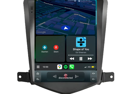 Cartronix Chevrolet Cruze | 2009 t/m 2015 | Autoradio Navigatie | Apple CarPlay & Android Auto | Android 13 | Groot HD Scherm
