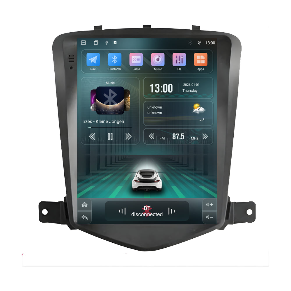 Cartronix Chevrolet Cruze | 2009 t/m 2015 | Autoradio Navigatie | Apple CarPlay & Android Auto | Android 13 | Groot HD Scherm
