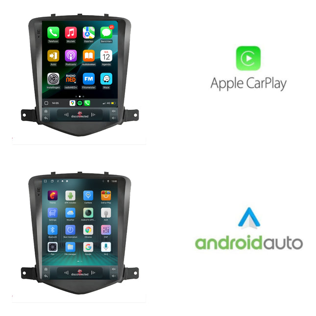 Cartronix Chevrolet Cruze | 2009 t/m 2015 | Autoradio Navigatie | Apple CarPlay & Android Auto | Android 13 | Groot HD Scherm
