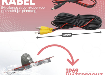 Mercedes Sprinter Tercera luz de freno Cámara de marcha atrás | 2007 a 2016 | Visión nocturna | Imagen HD