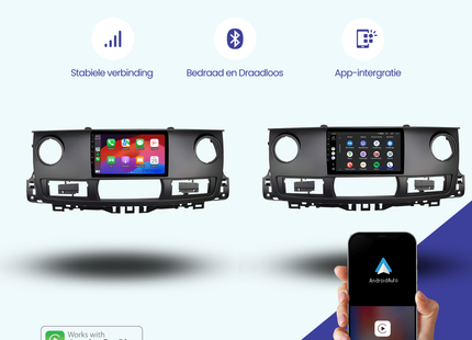 Renault Master CarPlay autoradio | Denago DNG-A341 | 9 inch | Android 13 | Draadloos CarPlay & Android Auto
