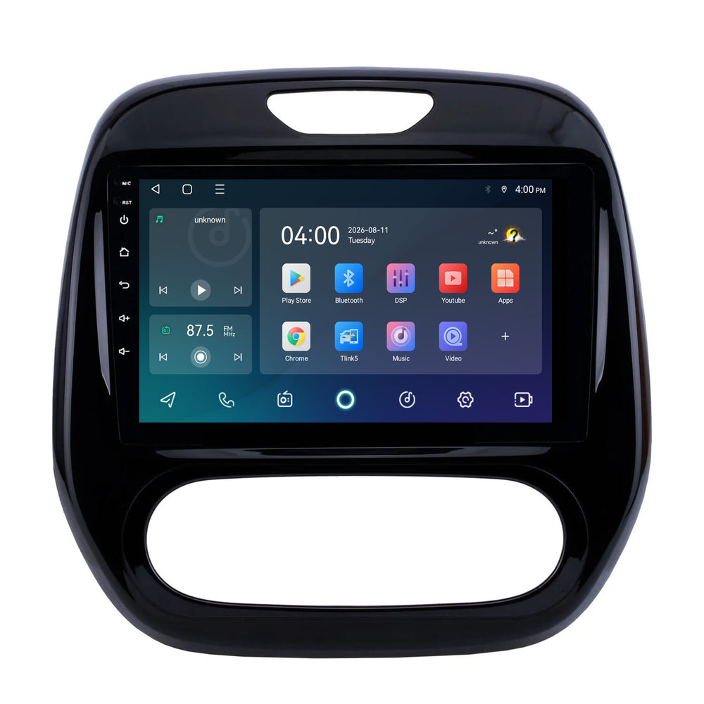 Renault Captur CarPlay & Android Auto radio | 2013 t/m 2017 | 9 inch | Android 15 | CTX-7182