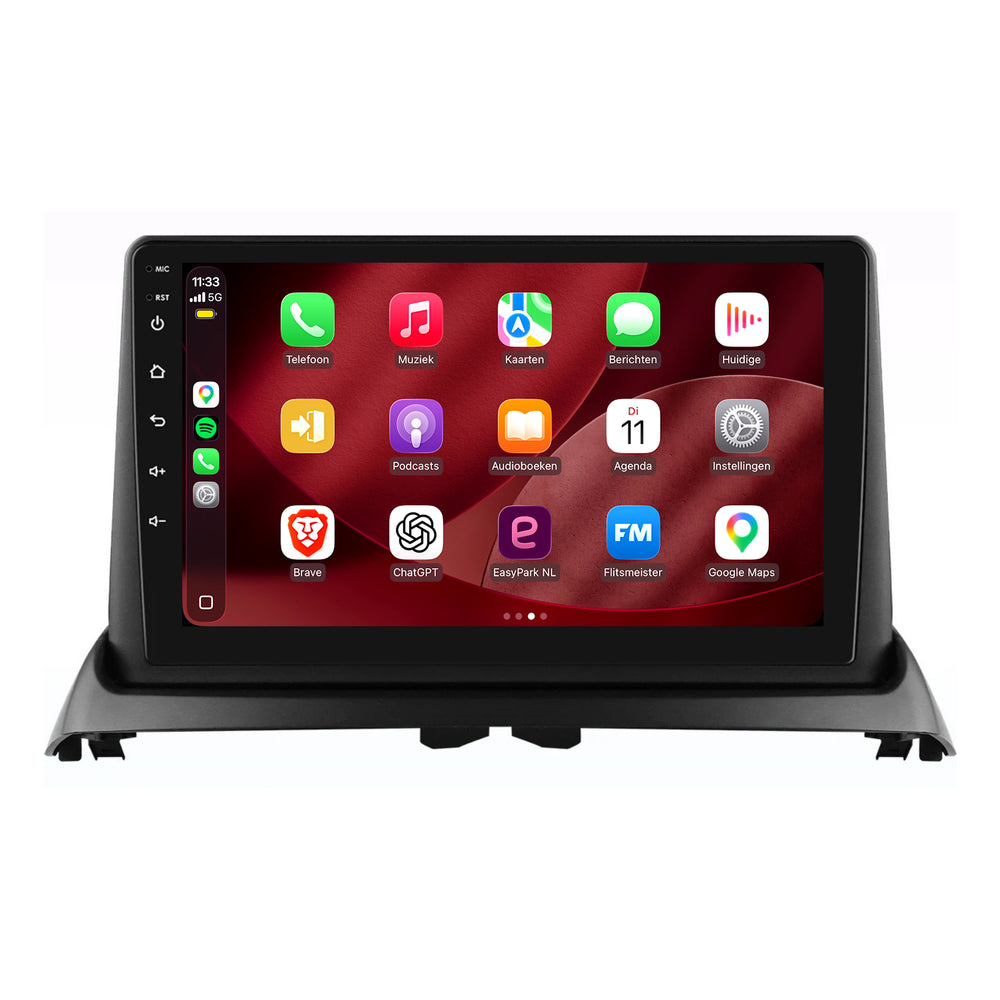 راديو Renault Clio 2 مع CarPlay وAndroid Auto | 2005–2012 | 9 بوصات | Android 15 | CTX-7433
