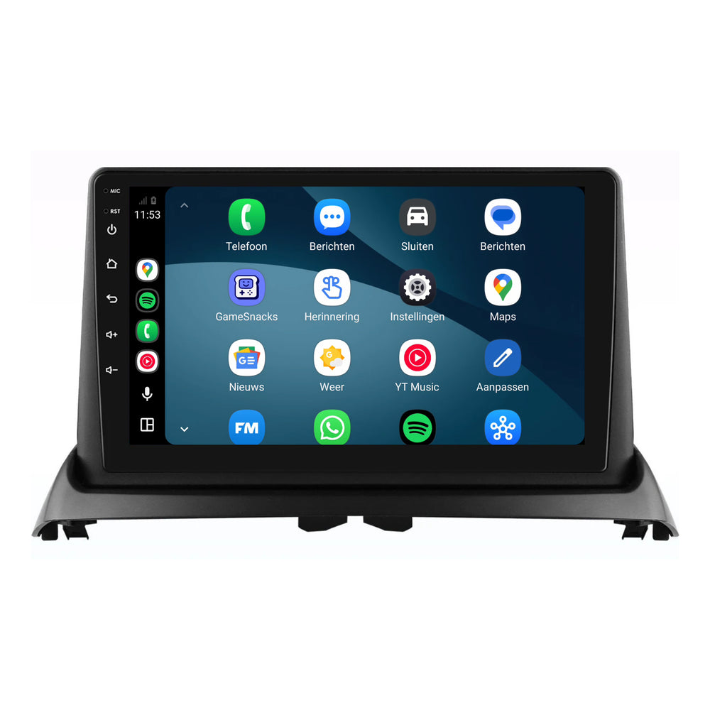 راديو Renault Clio 2 مع CarPlay وAndroid Auto | 2005–2012 | 9 بوصات | Android 15 | CTX-7433