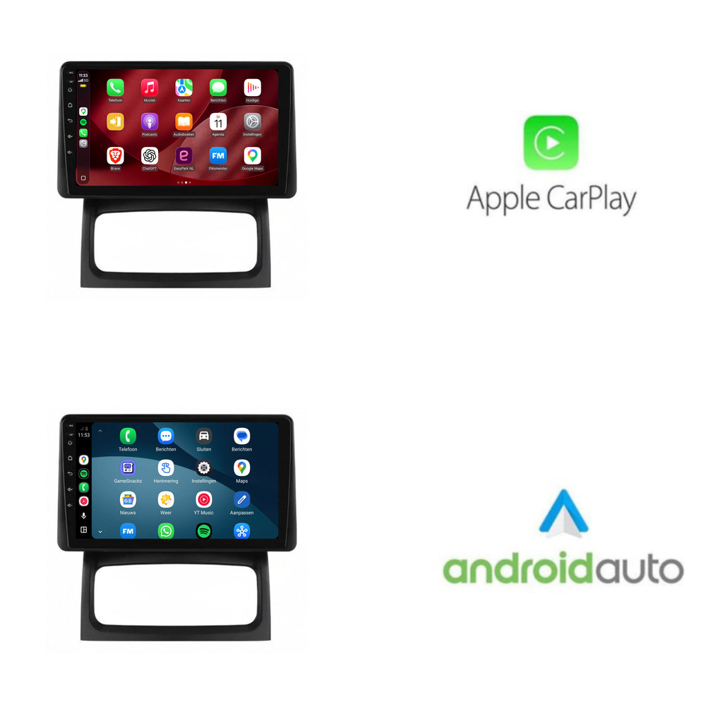 راديو Renault Clio 2 مع CarPlay وAndroid Auto | 2005–2012 | 9 بوصة | Android 15 | CTX-7424