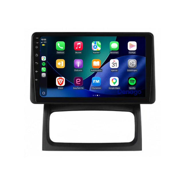 Renault Clio 2 CarPlay autoradio | 2005 t/m 2012 | Denago DNG-A424 | 9 inch | Android 13 | Draadloos CarPlay & Android Auto