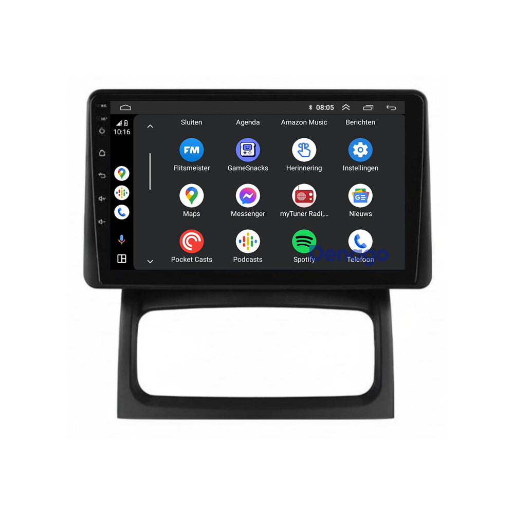 Renault Clio 2 CarPlay autoradio | 2005 t/m 2012 | Denago DNG-A424 | 9 inch | Android 13 | Draadloos CarPlay & Android Auto