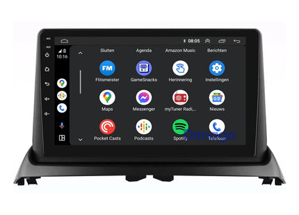 Renault Clio 2 CarPlay autoradio | 2005 t/m 2012 | Denago DNG-A433 | 9 inch | Android 13 | Draadloos CarPlay & Android Auto