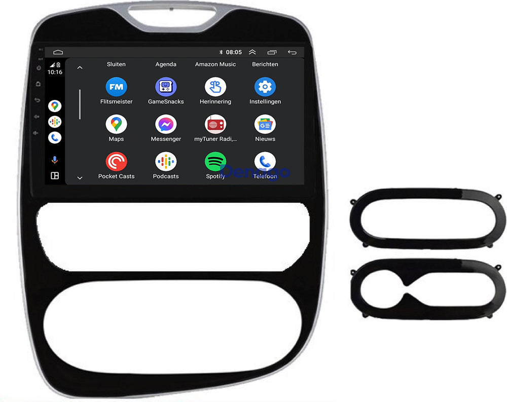 Autoradio CarPlay pour Renault Clio 4 | 2016 à 2019 | Denago DNG-A257 | Écran 10 pouces | Android 13 | CarPlay sans fil & Android Auto