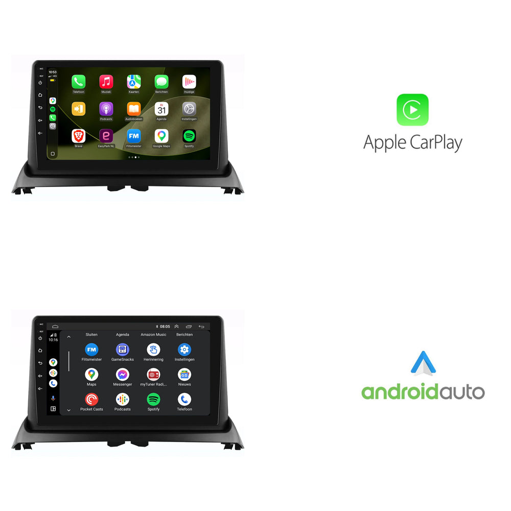 Renault Clio 2 | Android 13 | Autoradio | 2005 t/m 2012 | CarPlay & Android Auto