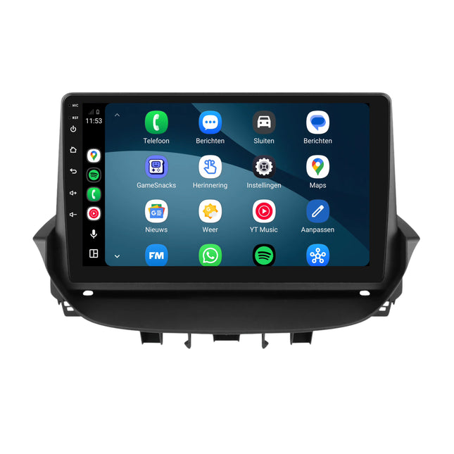 Radio do Renault Laguna 2 z CarPlay i Android Auto | 2001–2007 | 9 cali | Android 15 | CTX-7434