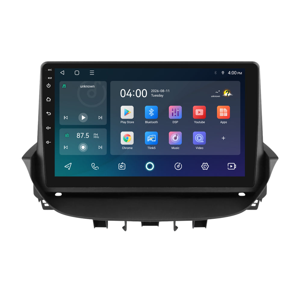 راديو Renault Laguna 2 مع CarPlay وAndroid Auto | 2001–2007 | 9 بوصة | Android 15 | CTX-7434