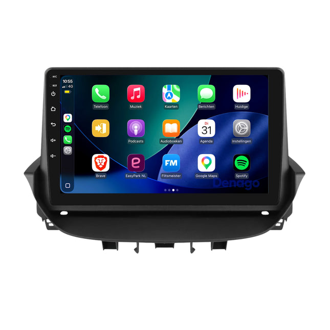 Renault Laguna 2 CarPlay autoradio | 2001 t/m 2007 | Denago DNG-A434 | 9 inch | Android 13 | Draadloos CarPlay & Android Auto