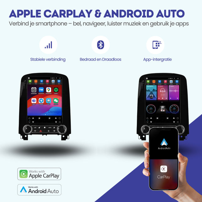 Renault Scenic CarPlay autoradio | 2016 t/m 2022 | Denago DNG-A432 | 9.7 inch Tesla Style | Android 13 | Draadloos CarPlay & Android Auto