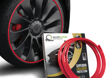 Alloygator Velgbescherming | Rood | Stoeprand bescherming | Exclusive (12-24'' inch)