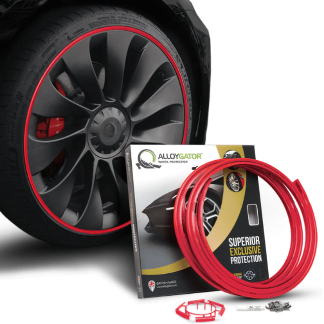 Alloygator Velgbescherming | Rood | Stoeprand bescherming | Exclusive (12-24'' inch)