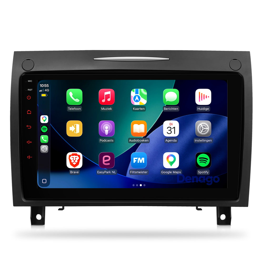 Mercedes SLK CarPlay autoradio | 2004 t/m 2010 | Denago DNG-A40 | 9 inch | Android 15 | Draadloos CarPlay & Android Auto