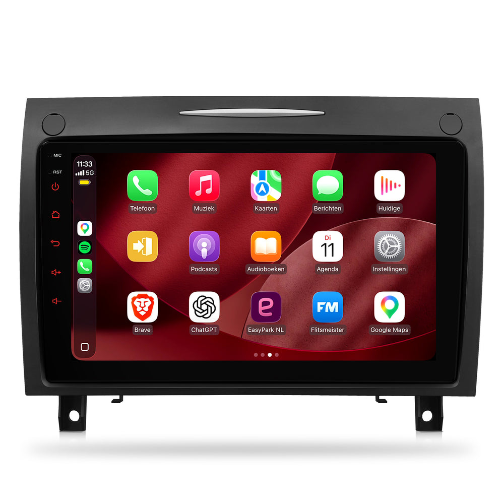 Mercedes SLK | Android 15 | 9 inch Autoradio | 2004 t/m 2010 | CarPlay & Android Auto